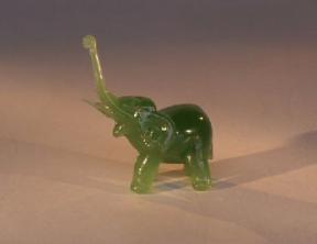 Glass Elephant  Figurine - 3.50