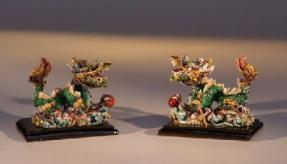 Miniature Dragon Figurine  - Set of Two Dragons