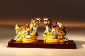 Two Dragon Turtle Miniature Figurines<br>5.0