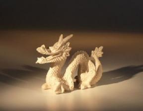 Miniature Bone Dragon Figurine - Large<br>