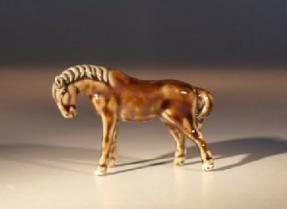 Miniature Ceramic Horse Figurine