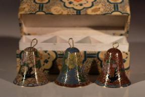 Hand Painted Cloisonne Bells  -  Set of 3