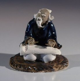 Male Musician Ceramic  Figurine