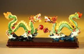 Two Snake Dragon  Miniature Figurines<br>5.0