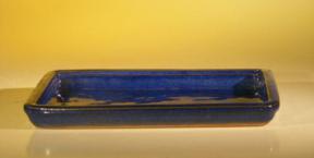 Ceramic Humidity/Drip Bonsai Tray - Blue<br>8.5