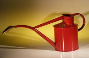 Burgundy  Metal Watering Can  - 2 Pints