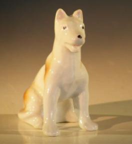 Porcelain Dog Figurine<br>