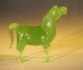 Miniature Glass Horse Figurine 