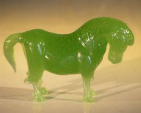 Miniature Glass Horse Figurine