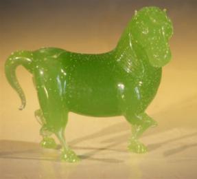 Miniature Glass Horse Figurine