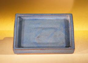Ceramic Humidity/Drip Bonsai Tray - Blue<