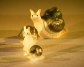 Miniature Figurines<br>Set of Three Snails