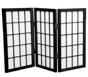 Desktop Window Pane Shoji Screen<br>3 Panels, 24