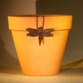 Cast Iron Hanging Garden Pot Decoration -  Dragonfly<br>3.25