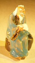 Ceramic Miniature Figurine<br><i></i>Man Holding a Fan<br><i></i>Fine Detail