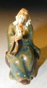 Ceramic Miniature Figurine<br><i></i>Man Holding a Pipe<br><i></i>Fine Detail