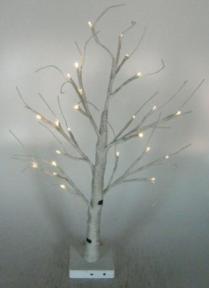 Artificial Decorative LED White Birch Tree
