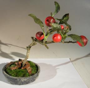 Artificial Rosehip Bonsai Tree<br>