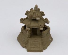 Miniature Ceramic Pavilion Figurine - 2