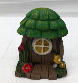 Miniature Leaf-Capped Door Figurine - 4.0