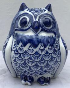 Porcelain Owl Figurine<br>6.0