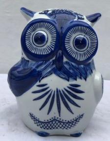 Porcelain Owl Figurine<br>6.0