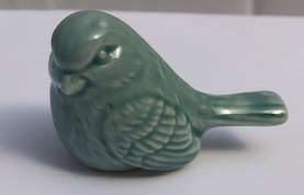 Miniature Ceramic Bird Figurine - 2