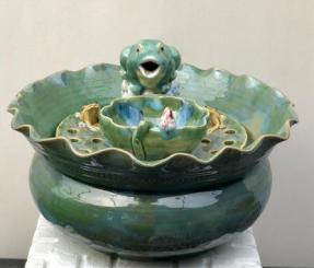 Ceramic Table Top Water Fountain<br>12.0