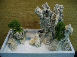 Feather Stone Natural Mountainscape with Marble Tray
