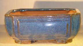 Blue Ceramic Bonsai Pot - Rectangle<br> Professional Series<br><i> 10