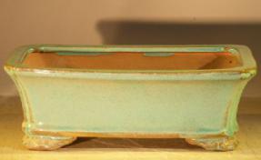 Light Green Ceramic Bonsai Pot - Rectangle<br><i>8.0