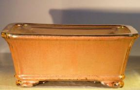 Aztec Orange Ceramic Bonsai Pot - Rectangle<br>Professional Series<br><i>10