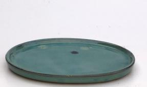 Green Ceramic Humidity / Drip Tray - Oval<br>9.75