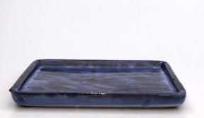 Marble Blue Ceramic Humidity / Drip Tray - Rectangle <br>8.25