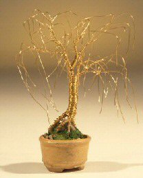 Golden Weeping Willow - Bonsai Tree Sculpture<br>4